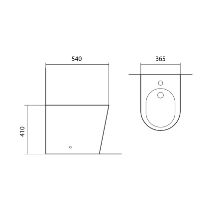 Биде напольное Aquatek ВЕГА AQ1058-00 цвет белый